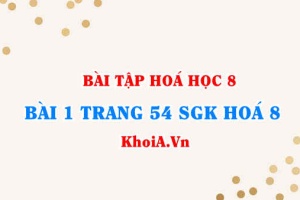 Bài 1 trang 54 SGK Hoá 8: Định luật bảo toàn khối lượng